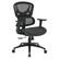 Angle. OSP Home Furnishings - Mesh Back with Adjustable Arms on Nylon Base - Black.