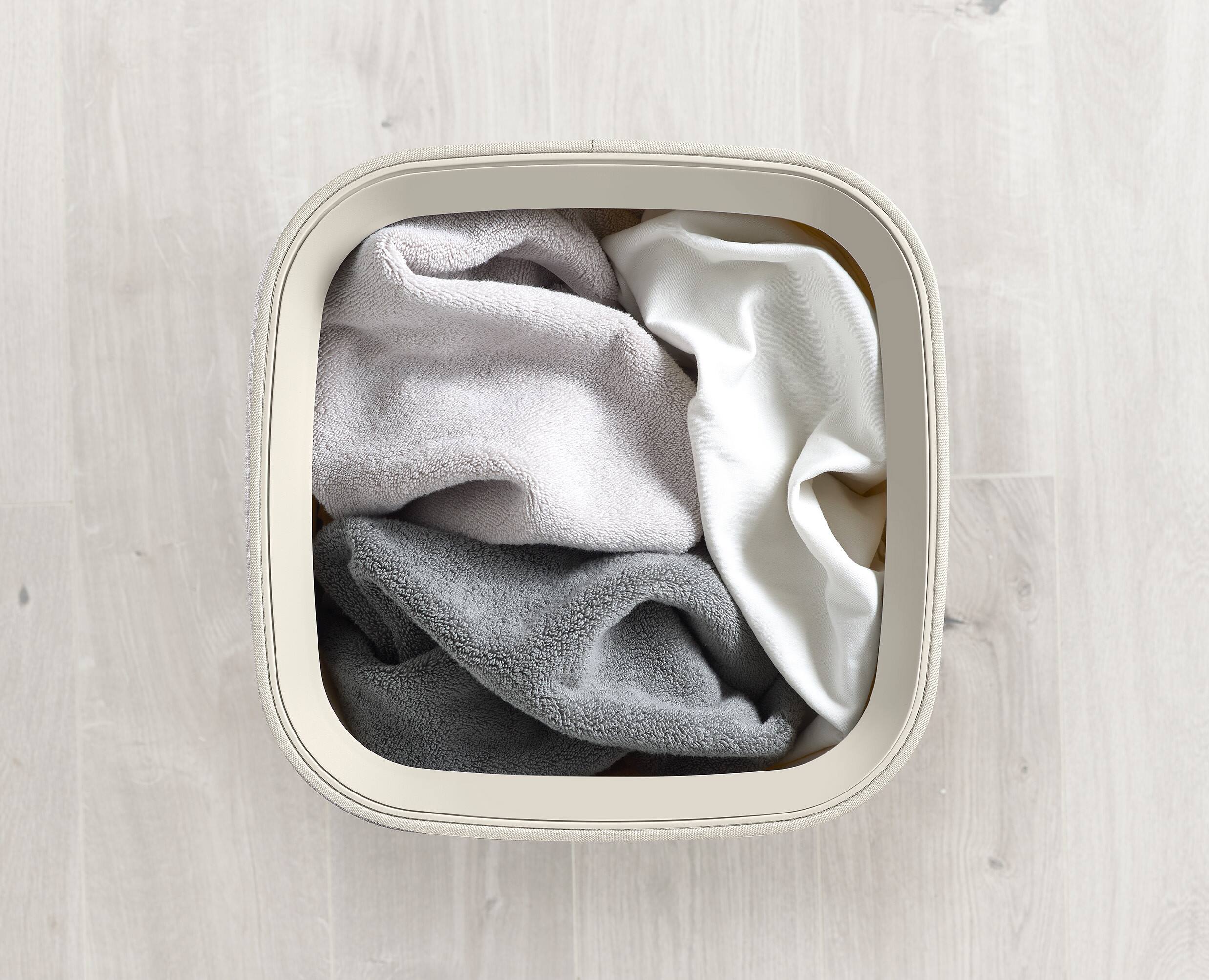 Alt View 1. Joseph Joseph - Tota One 60-liter Laundry Separation Hamper - Ecru.