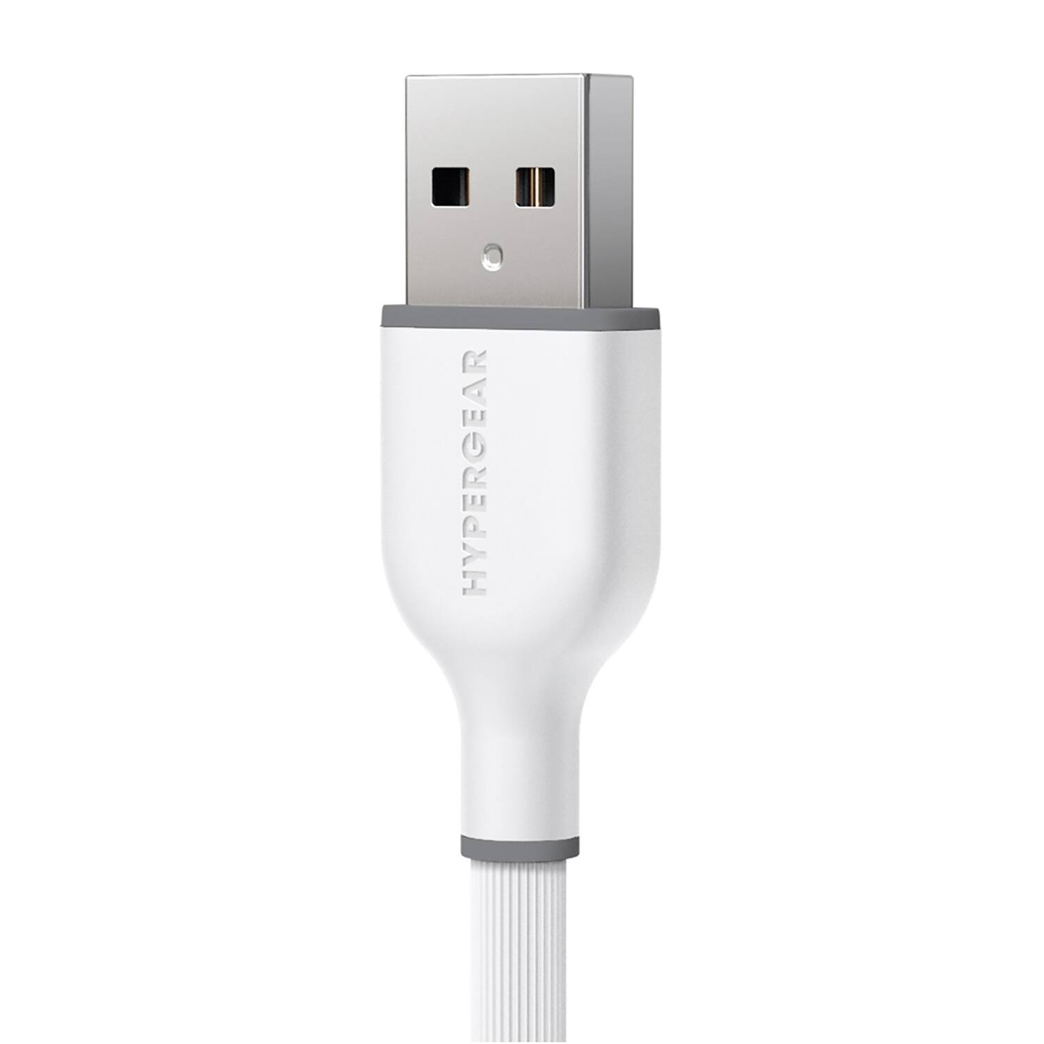 Angle. HyperGear - Flexi Pro USB-A to USB-C Soft-Touch Silicone Charge and Sync Cable, 10 Ft.