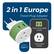 2 in 1 Europe Travel Plug Adapter
- 1 Non-Grounded Outlet
- 1 Grounded Outlet
OUTPUT Type C