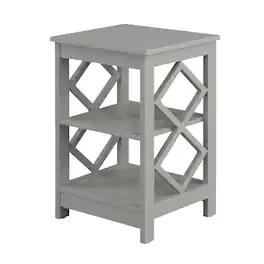 FurniFact - Contemporary End Table with Modern Design and Sturdy Frame - Gray