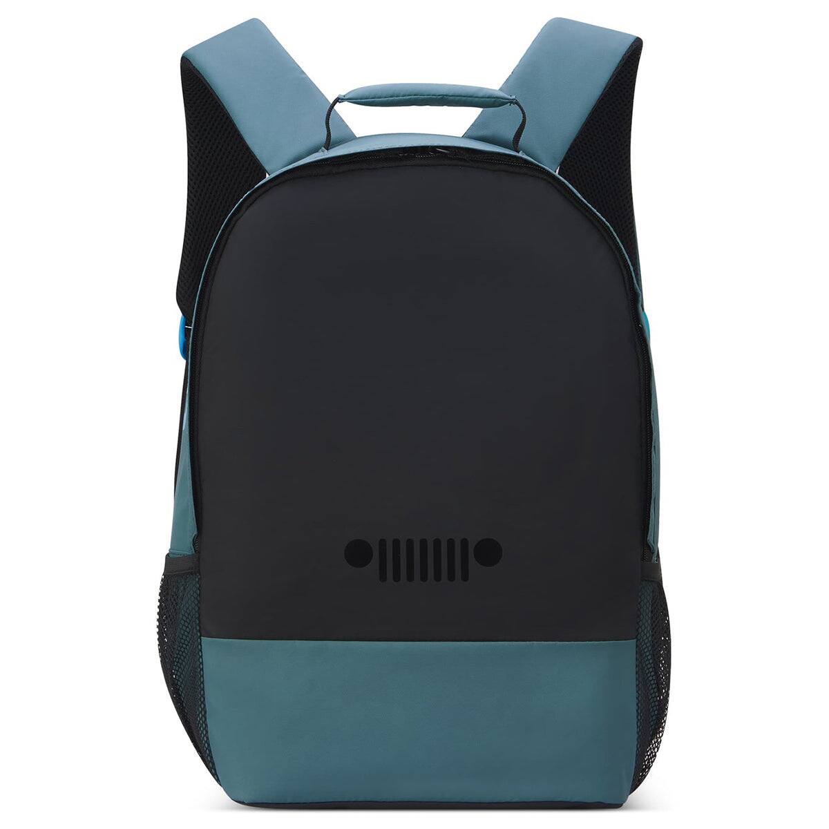 Front. Delsey - Jeep JS012C Dual Material Backpack - Light Blue.