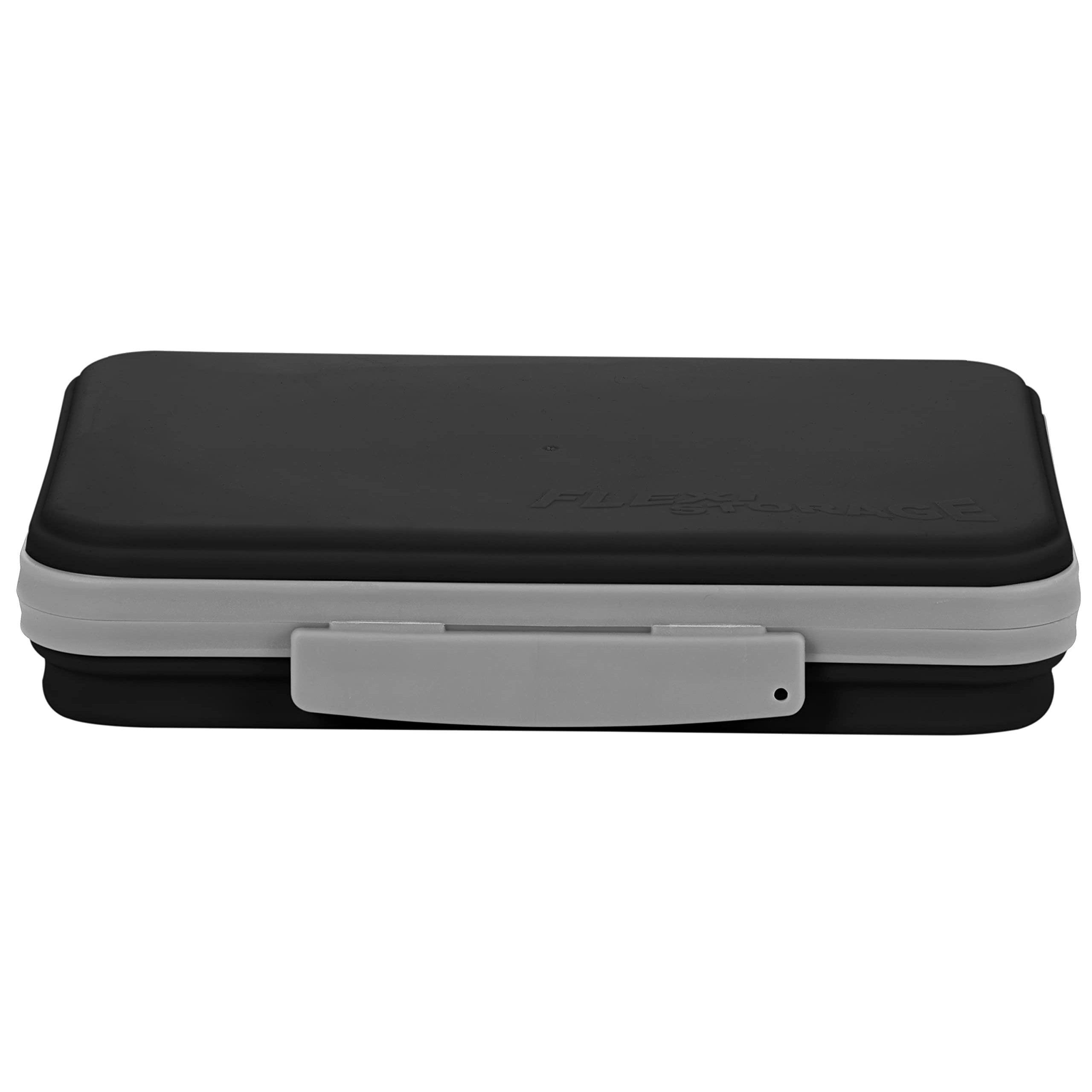 Alt View 6. Paradigms Interiors - Flexi Storage Box With Lid Collapsible Pencil Case Design For Craft And School Supplies - Orange.