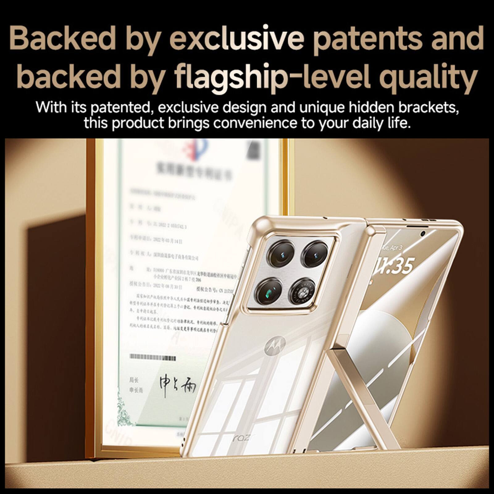 Backed by exclusive patents and backed by flagship-level quality. With its patented, exclusive design and unique hidden brackets, this product brings convenience to your daily life.