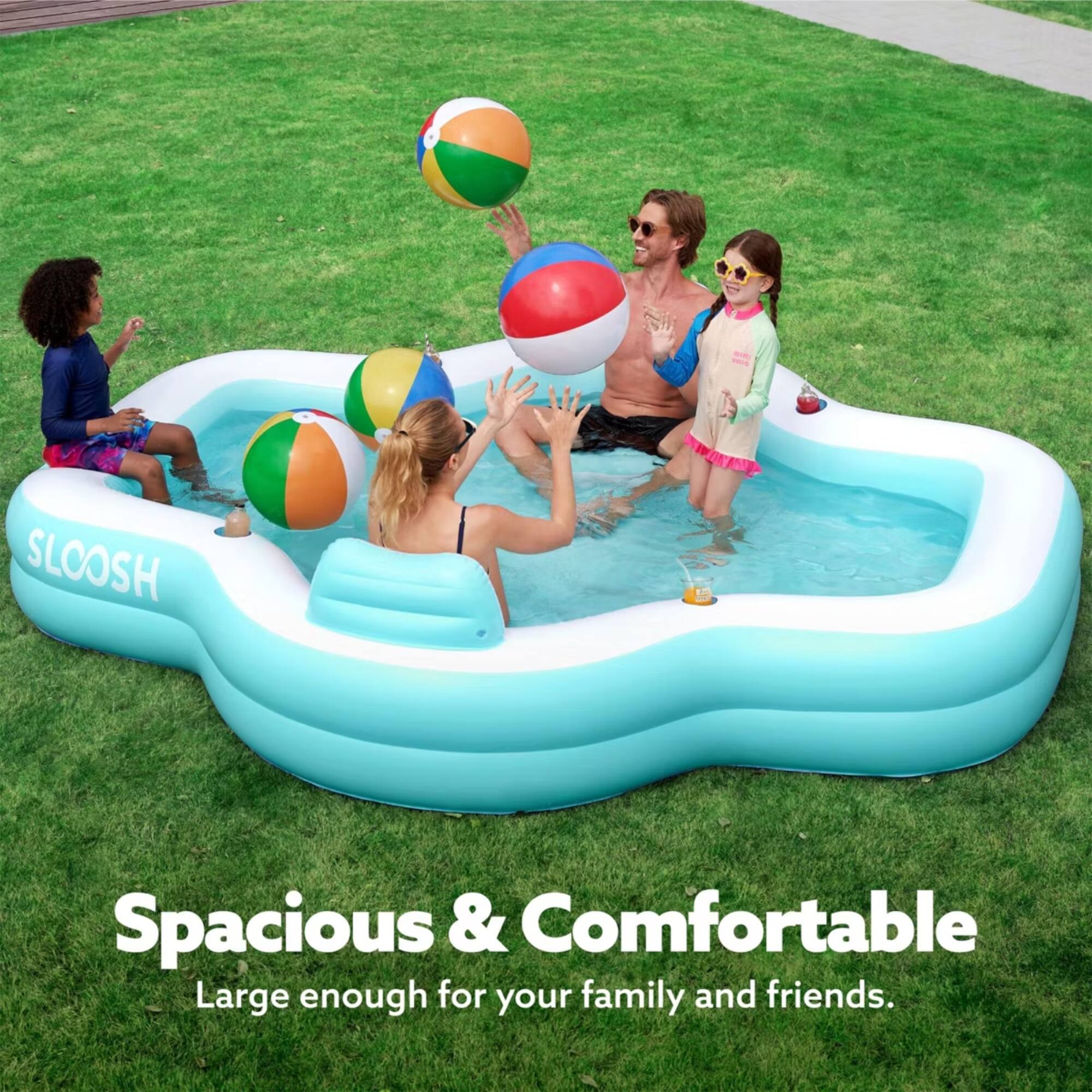 SLOOSH - Spacious & Comfortable  
Large enough for your family and friends.