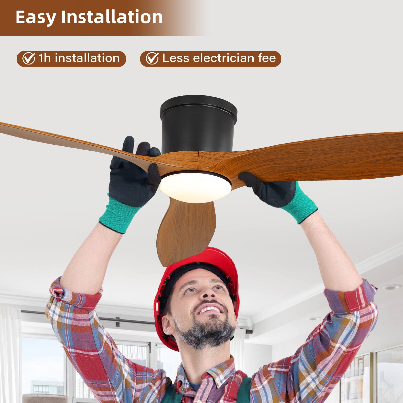 Easy Installation

- 1h installation
- Less electrician fee