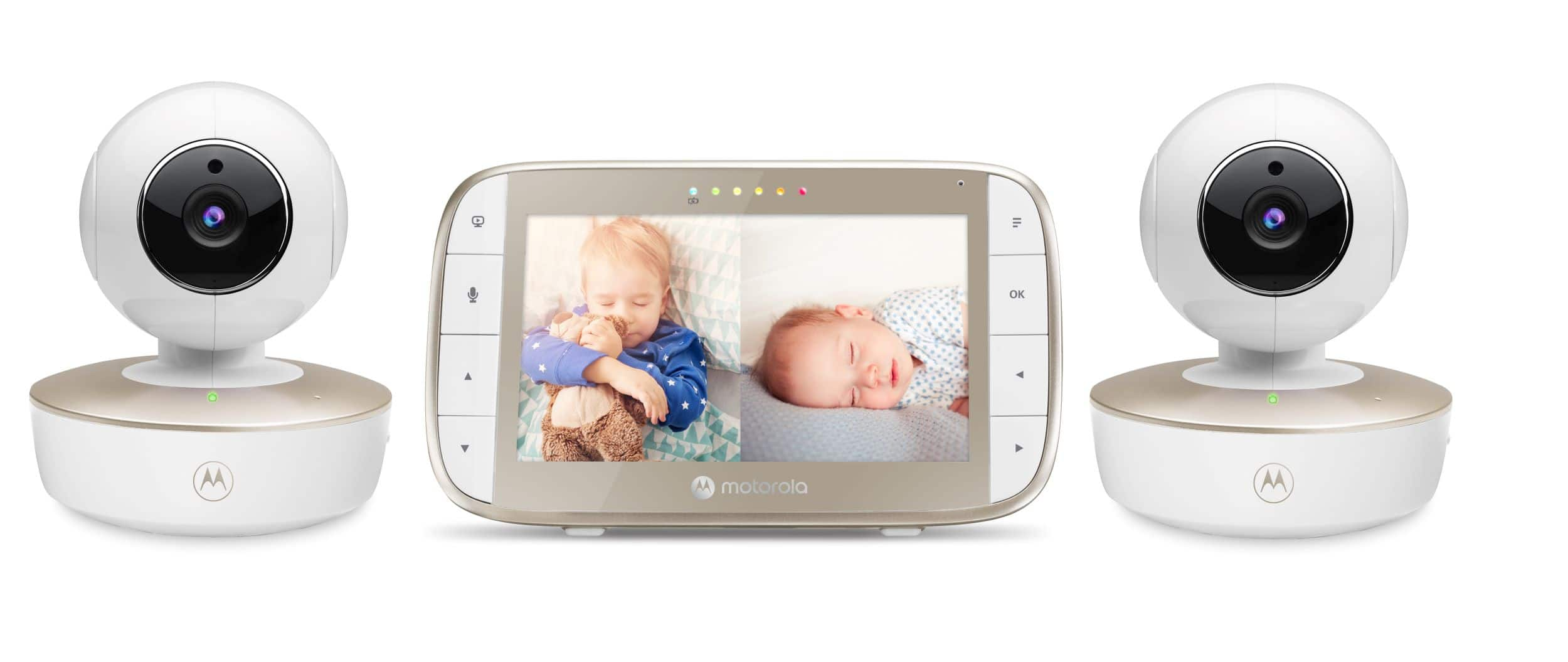 Motorola VM50G-2 5" WiFi Video Baby Monitor With 2 Cameras White VM50G ...