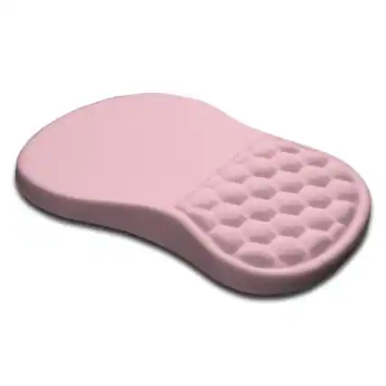 Front. Earthley Blooms - Joint Wrist Support Mouse Pad with Memory Foam Cushion Massage Bump Carpal Tunnel Mousepad Slope Design for - Thistle.