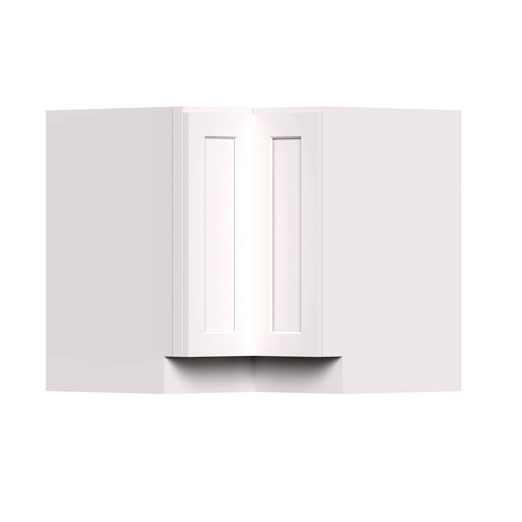 Alt View 1. Boyel Living - 36-in W x 34.5-in H x 24-in D Shaker RTA Kitchen Lazy Susan Corner Base Cabinet with Soft-Close - White Shaker.