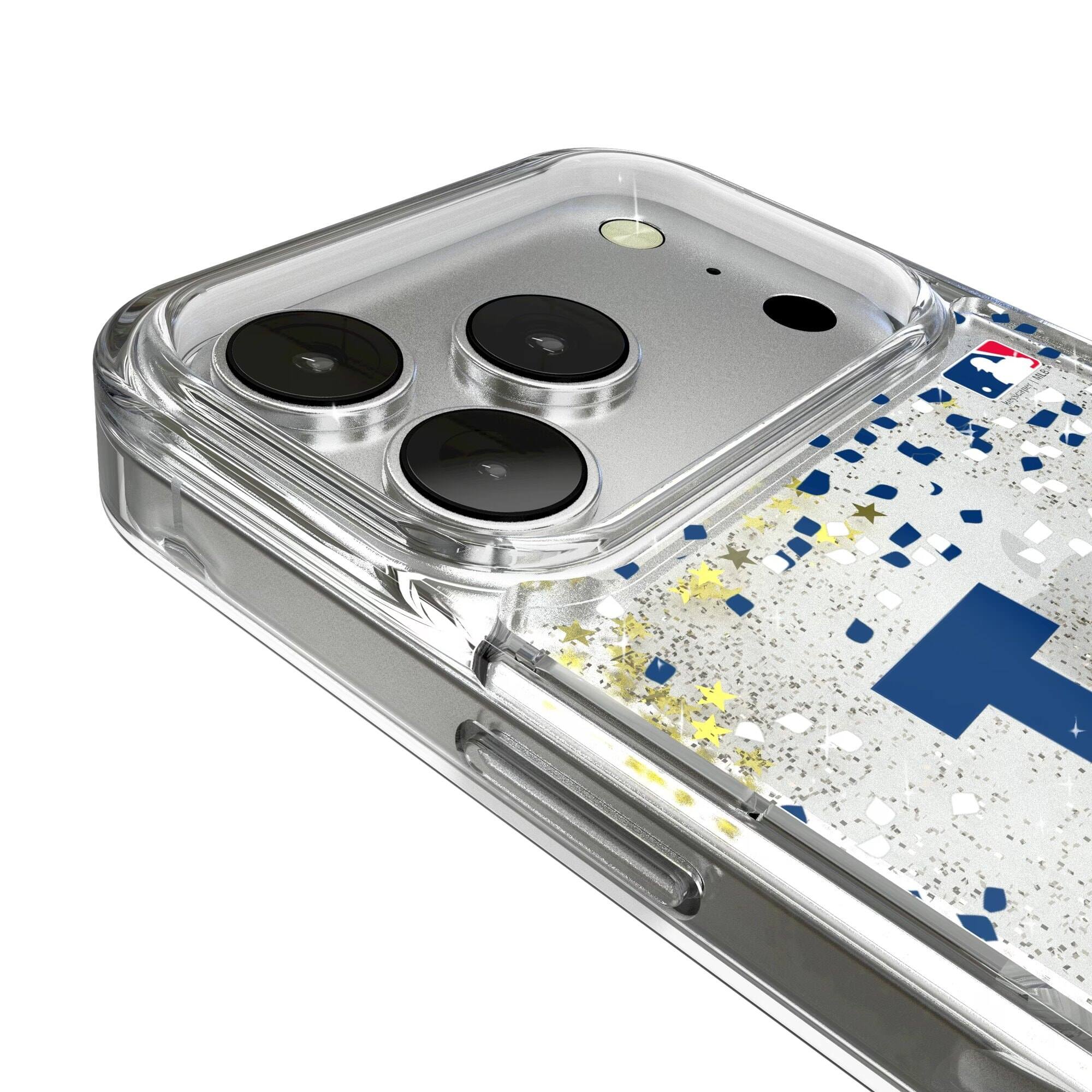 Alt View 2. Keyscaper - Los Angeles Dodgers Glitter Confetti iPhone Case - 16 - Multicolor.