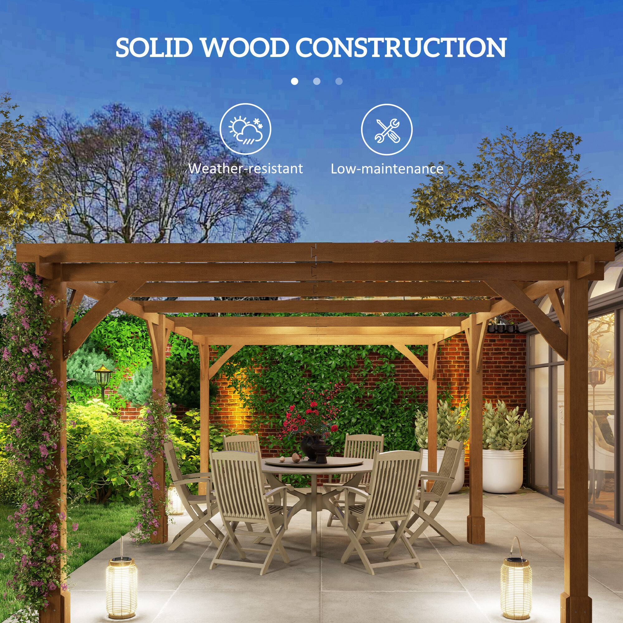 SOLID WOOD CONSTRUCTION
Weather-resistant
Low-maintenance