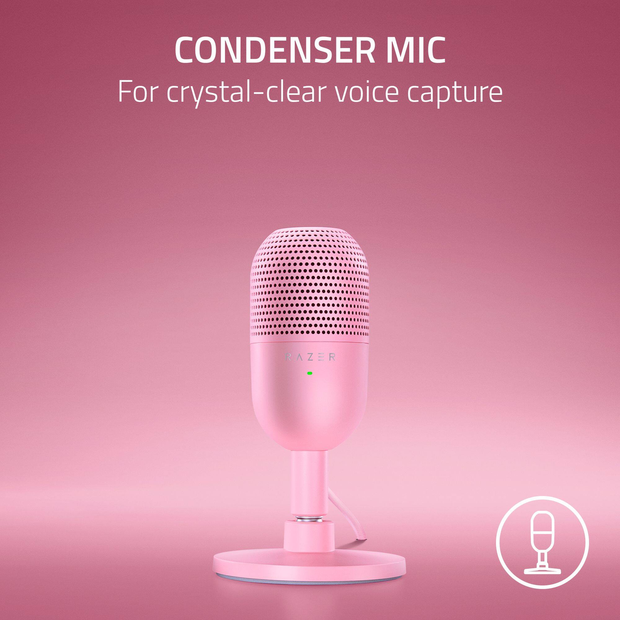 CONDENSER MIC For crystal-clear voice capture RAZER