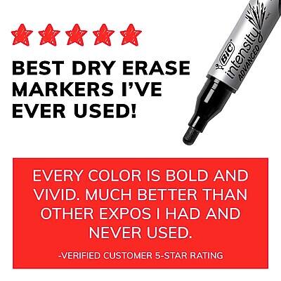 BEST DRY ERASE MARKERS I'VE EVER USED!

EVERY COLOR IS BOLD AND VIVID. MUCH BETTER THAN OTHER EXPOS I HAD AND NEVER USED.

-VERIFIED CUSTOMER 5-STAR RATING