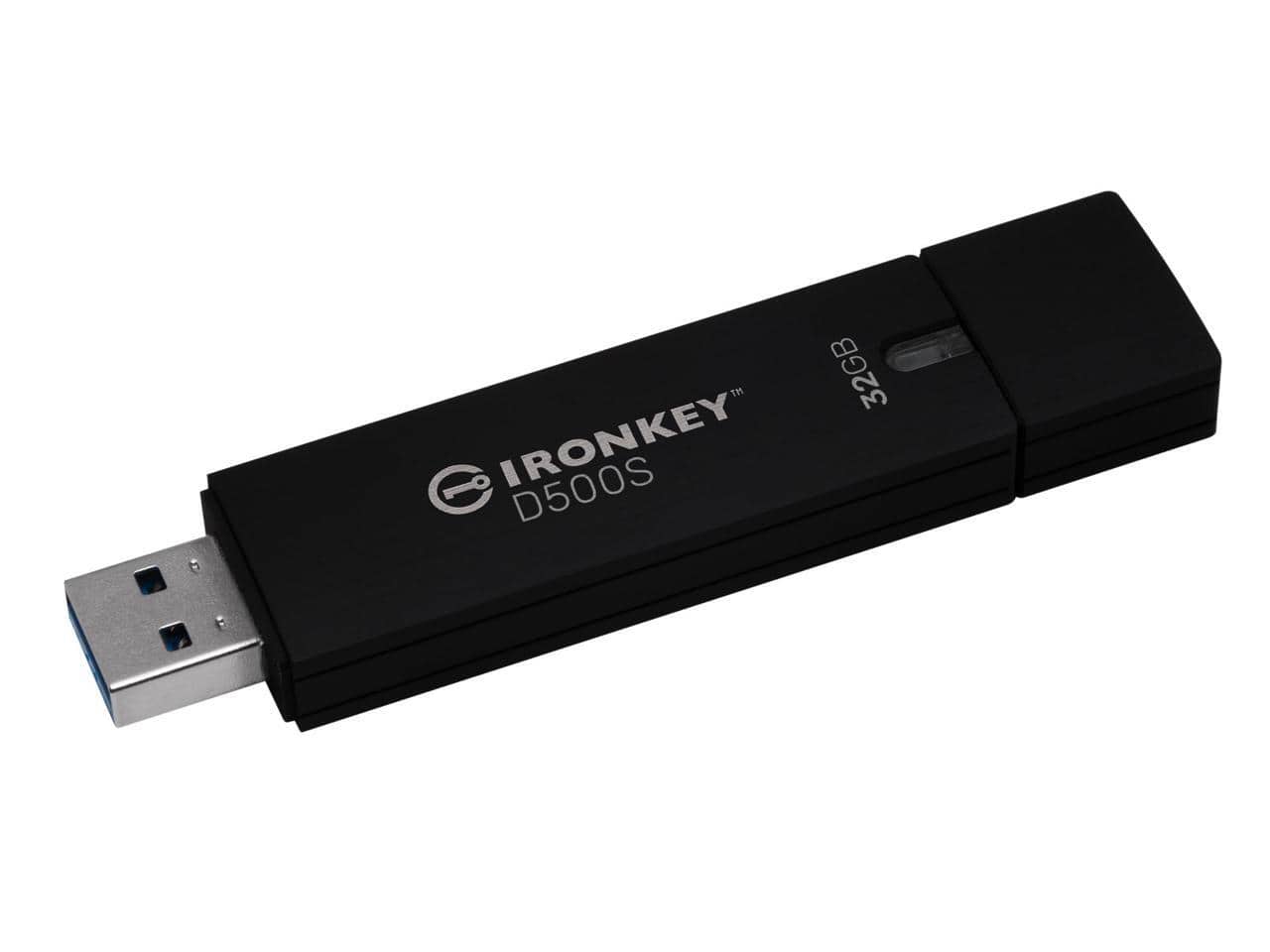 Kingston IronKey D500S 32GB USB 3.2 Gen 1 Type A Flash Drive