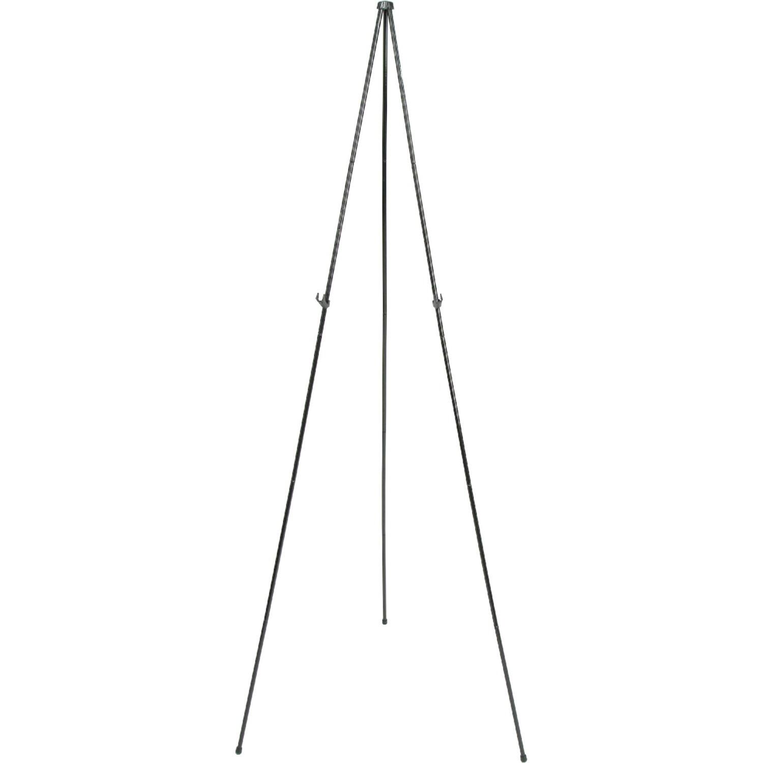 Front. Quartet - Quartet Instant Easel  5 lb Load Capacity  63" Height  Steel  Black.