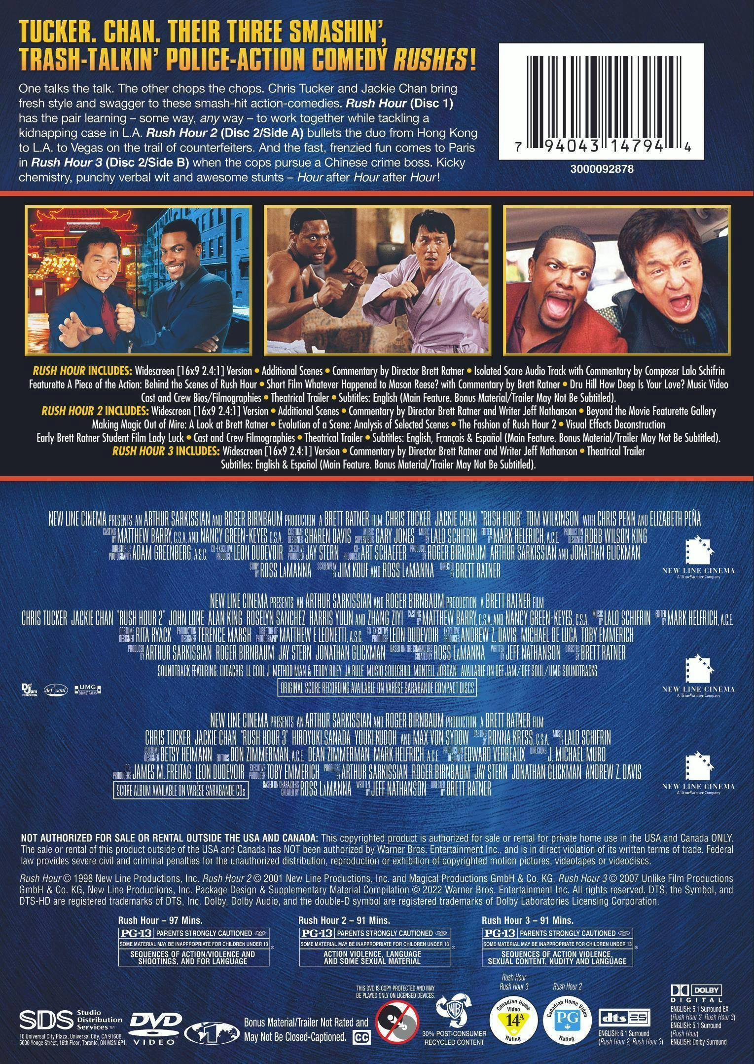 Angle. Rush Hour Trilogy (DVD Triple Feature) [DVD].