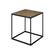 Angle Zoom. Walker Edison - Modern Parquet Square Side Table - Parquet Veneer.