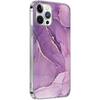 Angle. SaharaCase - Marble Series Case for Apple iPhone 13 Pro Max - Purple/Gold.