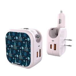 Keyscaper - Marvel Pattern 2 in 1 USB Charger - Fantastic Four