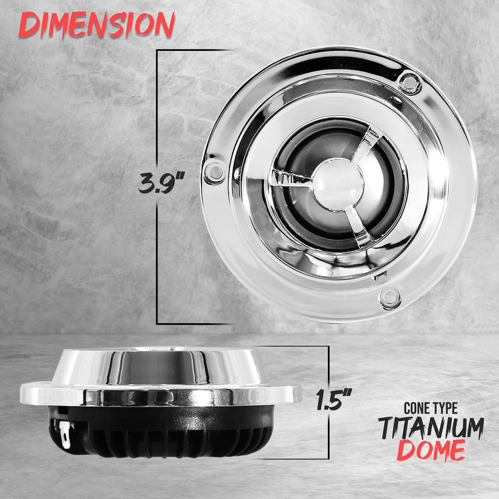 DIMENSION  
3.9"  
1.5"  
CONE TYPE  
TITANIUM DOME