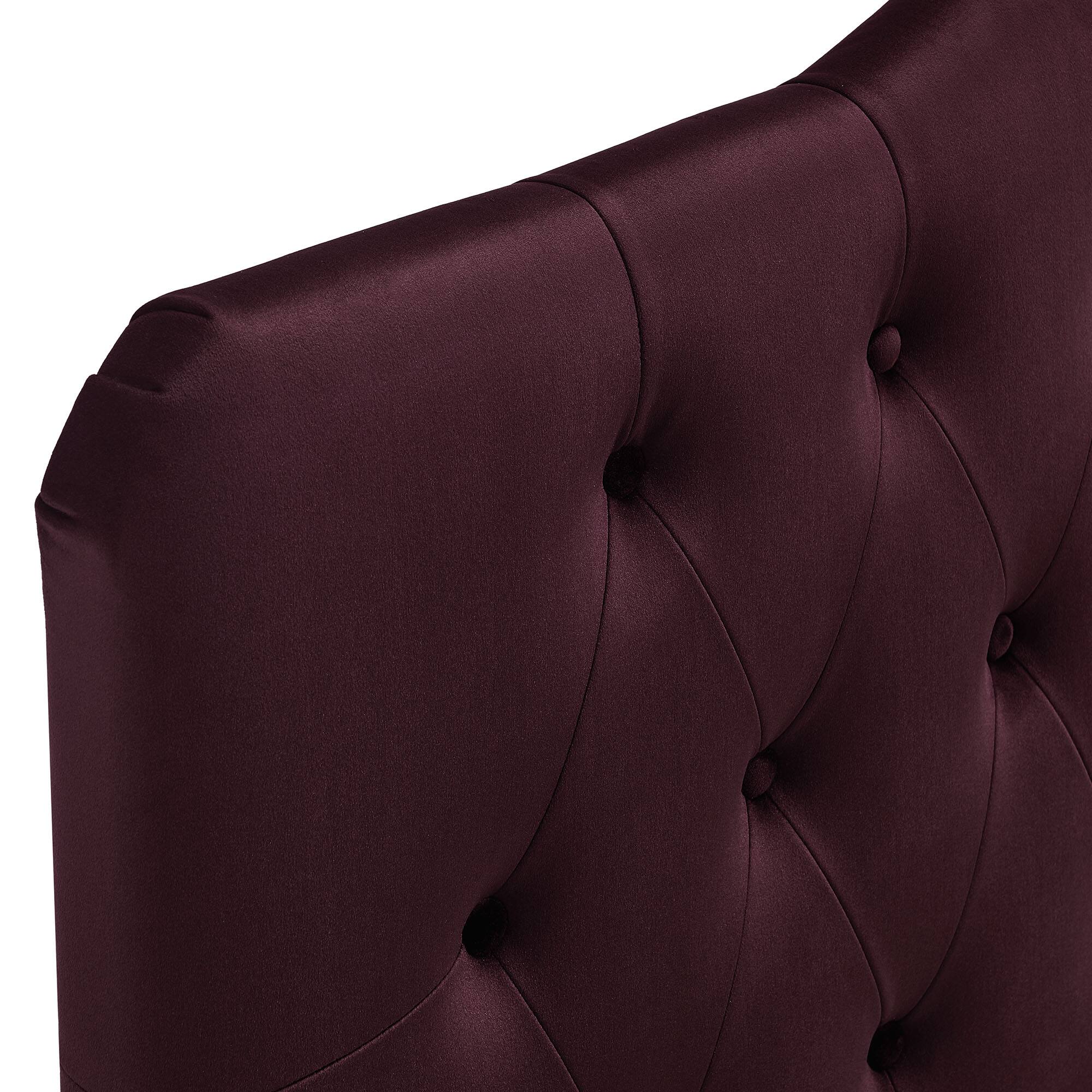 Alt View 4. Modway - Annabel Diamond Tufted Performance Velvet Headboard by Modway - Mulberry.