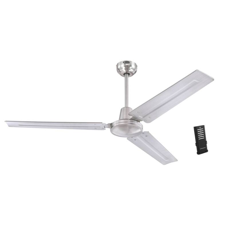 Westinghouse - Jax Indoor Ceiling Fan - Brushed Nickel 56 in - White