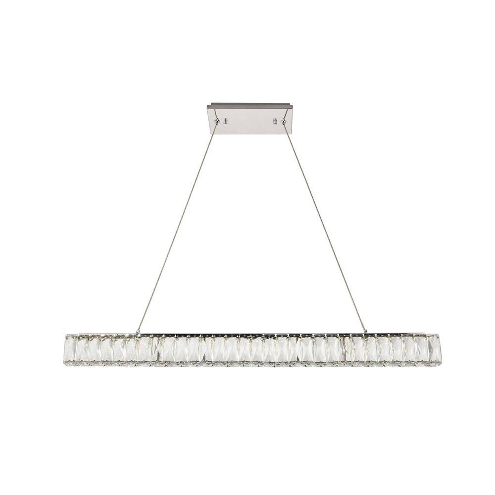 Angle. Elegant Lighting - Monroe Integrated LED chip light Chrome Chandelier Clear Royal Cut Crystal - Chrome.