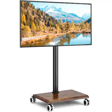 Front. Rfiver - Suitable for 32-60 inch rotatable and mobile TV stands - Brown.