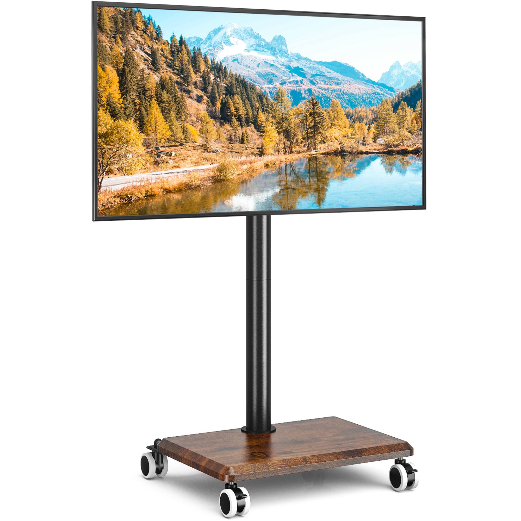 Front. Rfiver - Suitable for 32-60 inch rotatable and mobile TV stands - Brown.