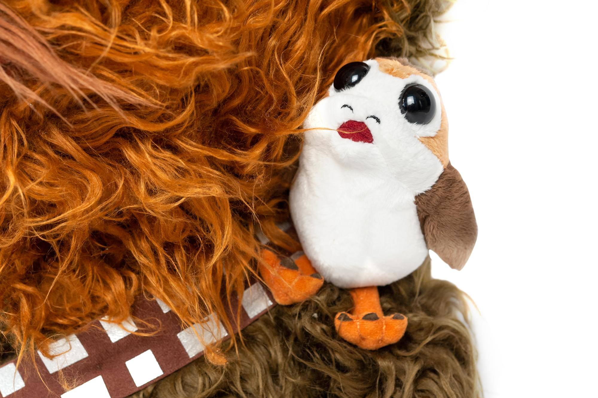Super Deformed Star Wars 22” Chewbacca with Porg Talking Plush Brown ...