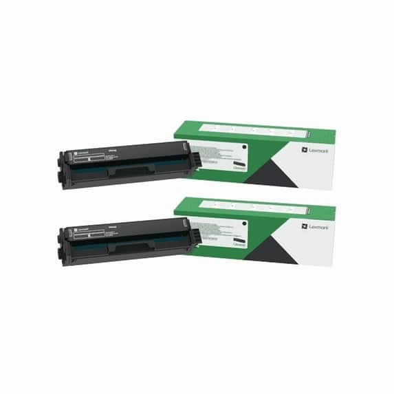 Lexmark - Genuine OEM CS331dw Toner Black 2-Pack Standard Yield Return Program Print Cartridges for CS-331dw, (20N10K0)