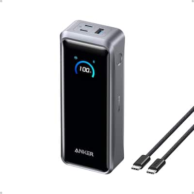 Anker Prime Power Bank, 26,250mAh 3 Port Portable Charger with Anker Prime Power Bank, 26,250mAh 3 Port Portable Charger with