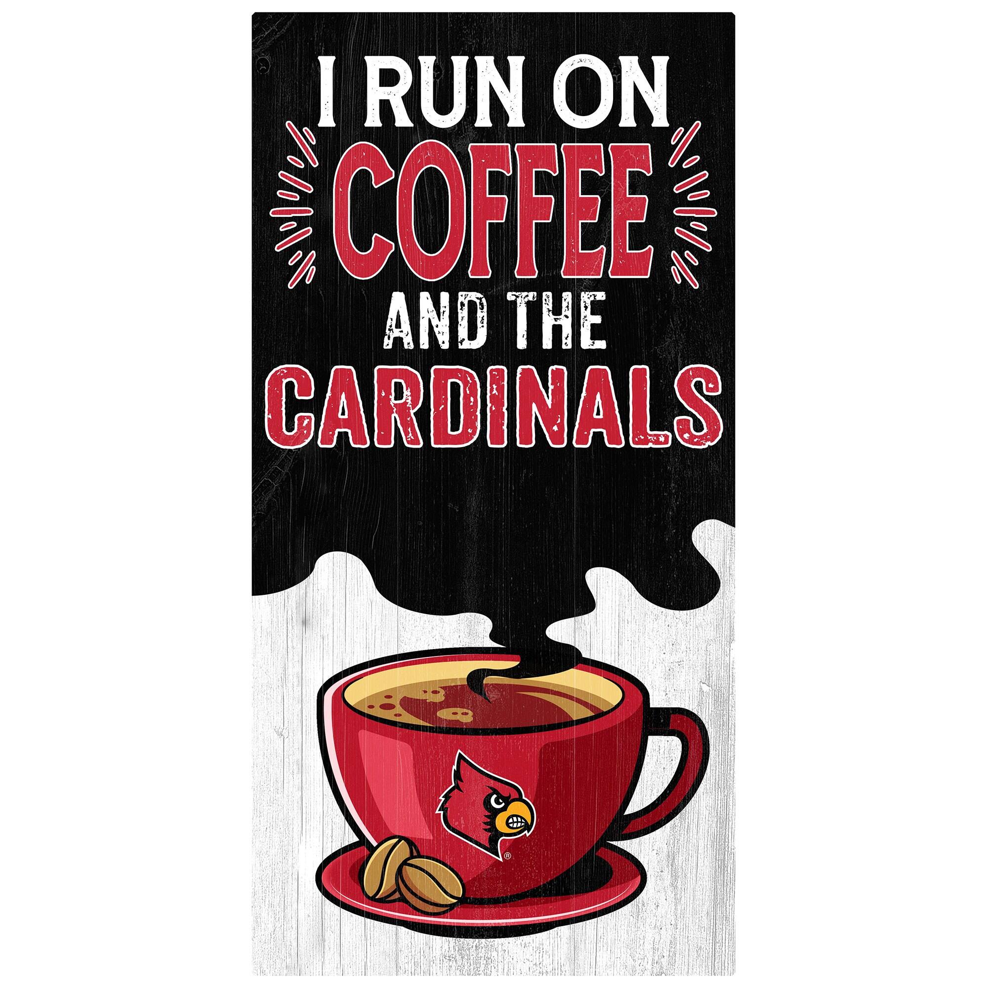 Louisville Cardinals 6" x 12" Coffee Wall Art