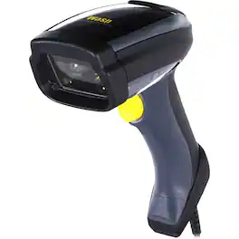 Wasp - WDI7500 Industrial 2D Barcode Scanner w/USB cable - Cable Connectivity - 33.40" Scan Distance - 1D, 2D - LED - Black