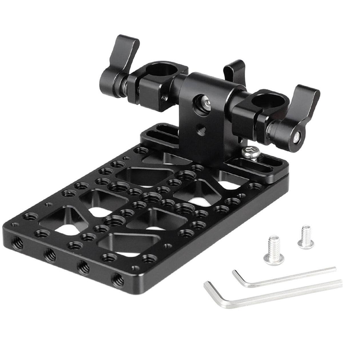 CAMVATE Battery Backboard Cheese Plate, 360deg. Swivel 15mm Rod Clamp ...