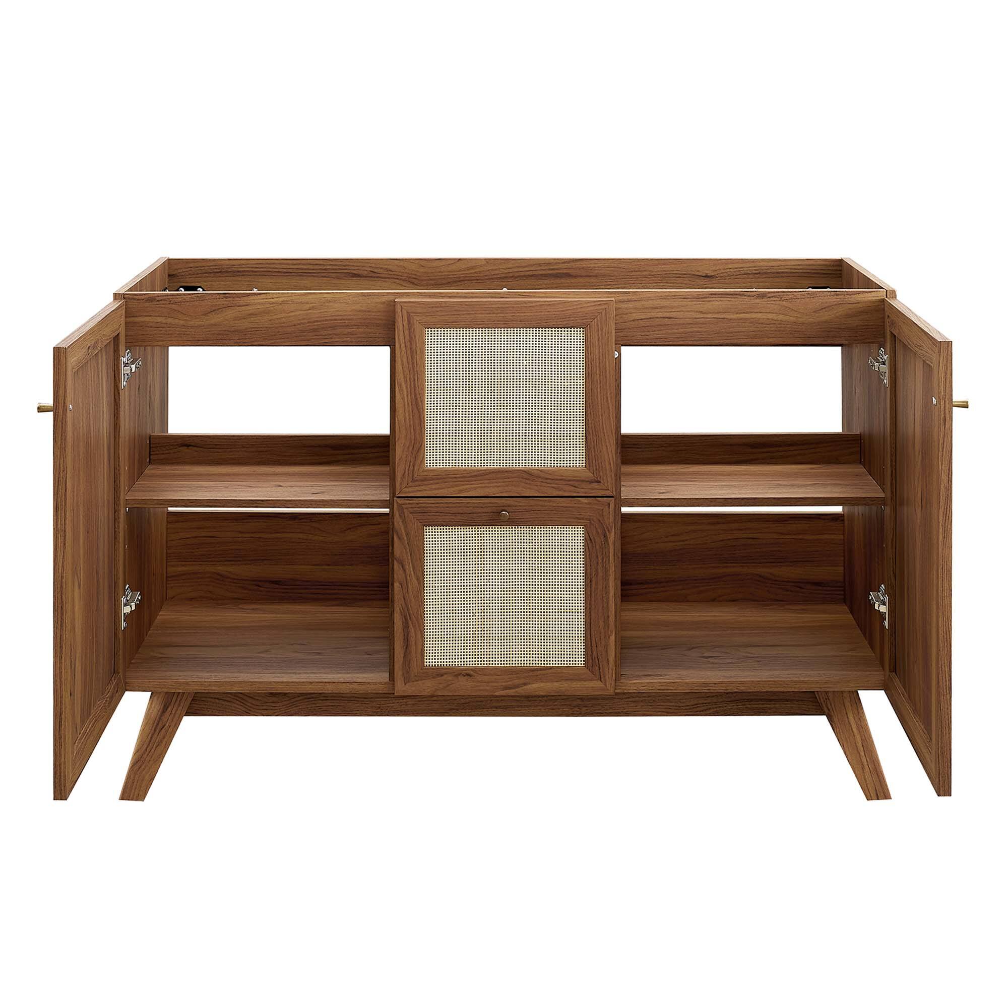 Alt View 6. Modway - Soma Bathroom Cabinet Basin Not Included by Modway - Walnut.