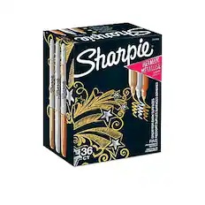 Sharpie Metallic Metallic Sombres Surfaces Les Dark Sur For Great Ressort Fine Permanent 36