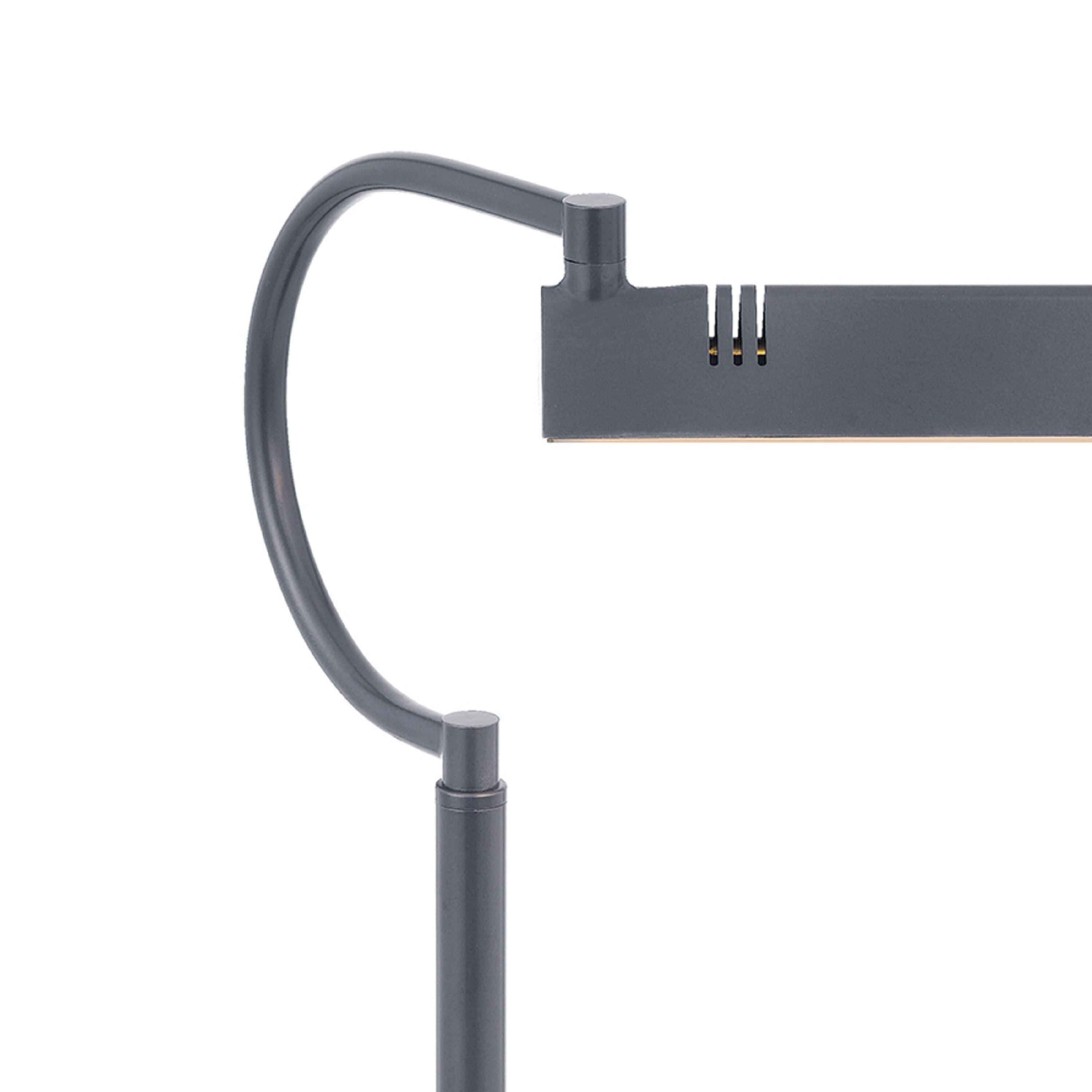 Alt View 1. Manhattan Lane - Modern Desk Lamp with LED Light and 2 USB Ports, 18 Inch - Gray.