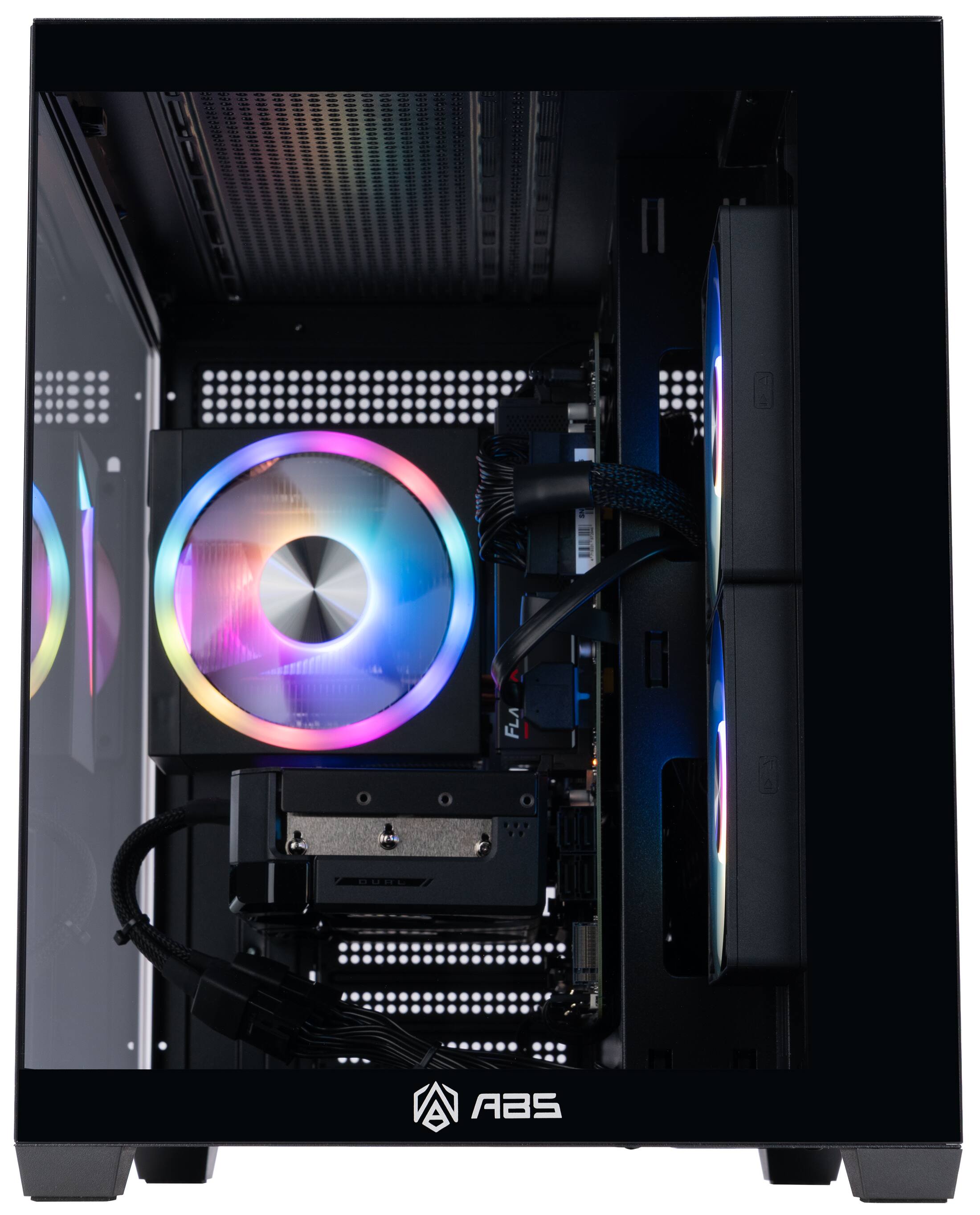 ADVANCED BATTLESTATIONS ABS Flux II Aqua Prebuilt Gaming PC Windows 11 ...