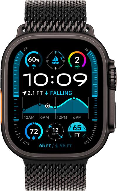 Apple Watch Ultra 2 (GPS+Cellular) 49mm Titanium Case with Black Apple Watch Ultra 2 (GPS+Cellular) 49mm Titanium Case with Black