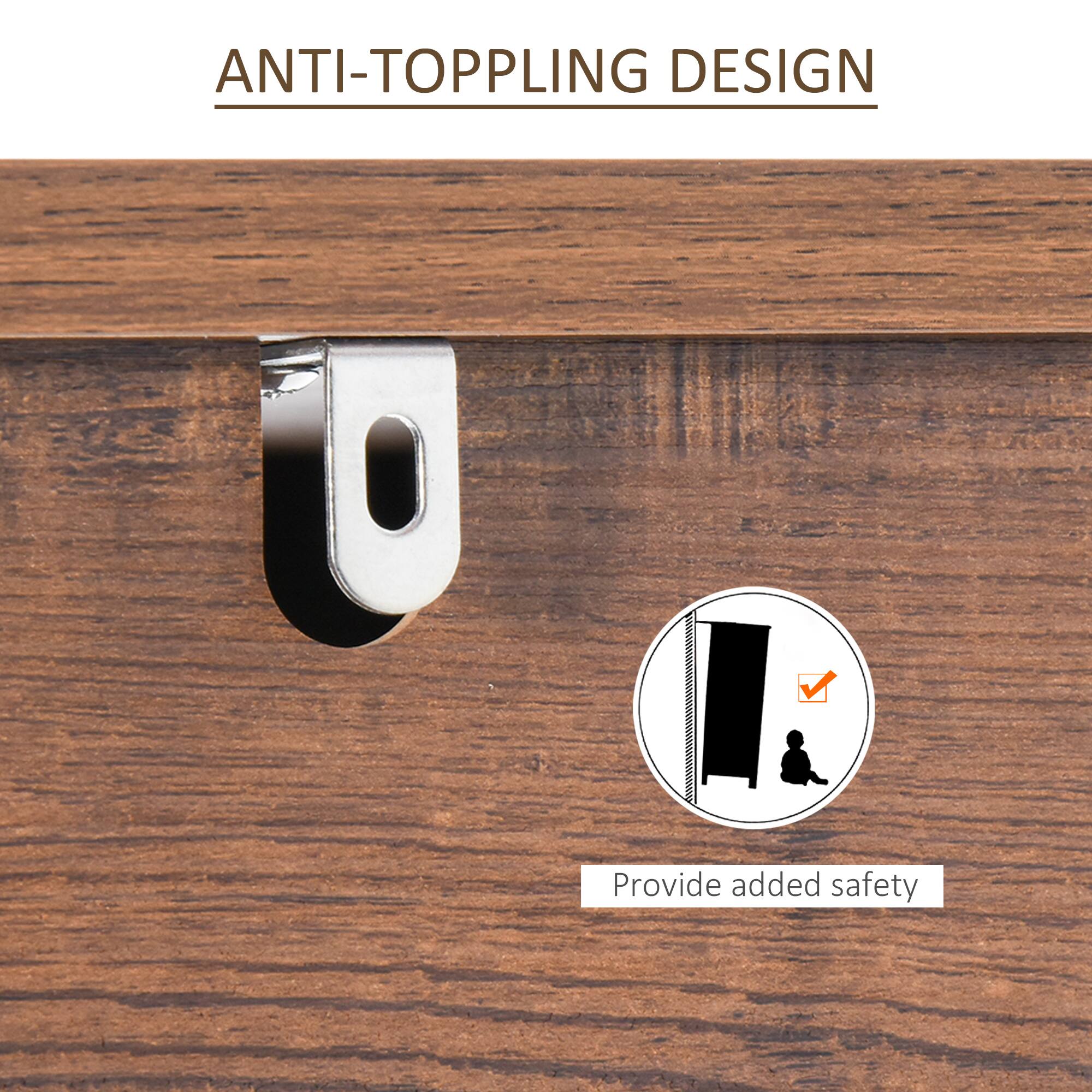 ANTI-TOPPLING DESIGN
Provide added safety