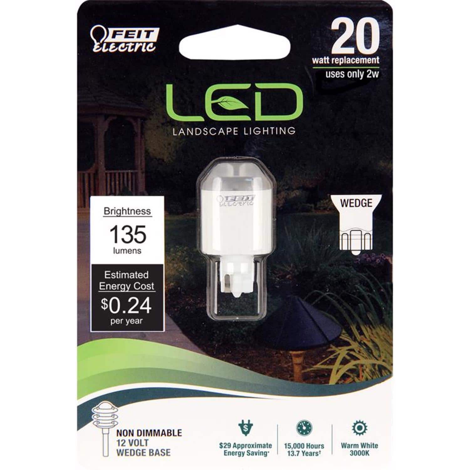 FEIT ELECTRIC - Feit T5 Wedge LED Bulb Warm White 20 Watt Equivalence 1 pk price history on PriceWatchPro