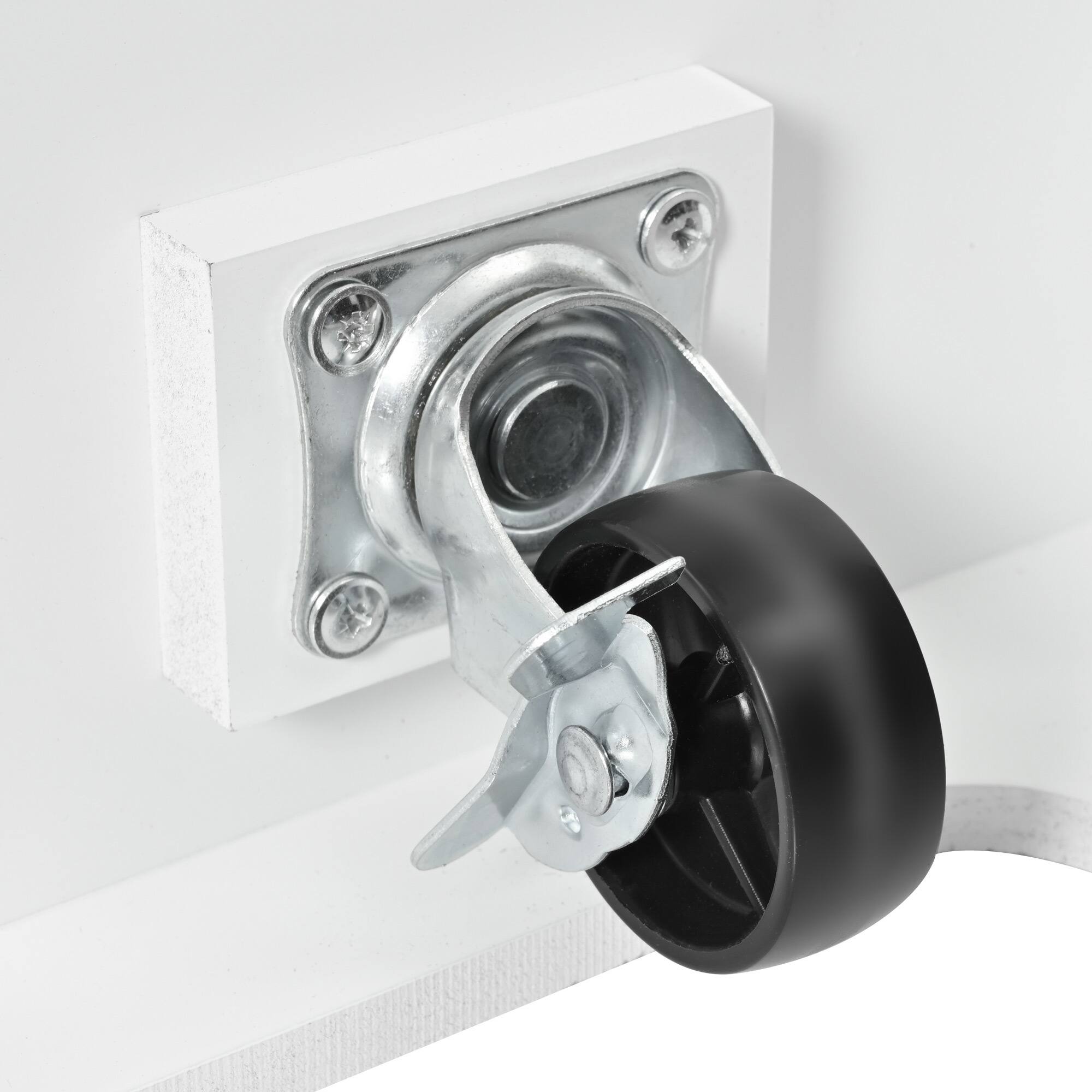 Alt View 2. Spaco - Spaco 55.7" Kitchen Island Cart with Power Outlet, 2 Drop Leaves, 3 Drawers, Storage Shelf, Spice Rack and Towel Bar - White.