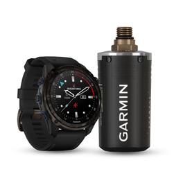 Garmin - Descent Mk3i 51mm Watch Style-Dive Computer (Carbon Gray/Black) with Descent T2 Transceiver - Black - (2025)