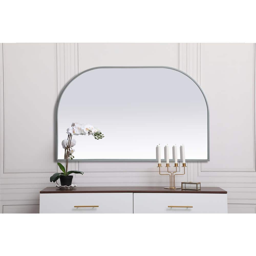 Elegant Decor - Metal Frame Arch Mirror 39x24 Inch - Silver price history on PriceWatchPro