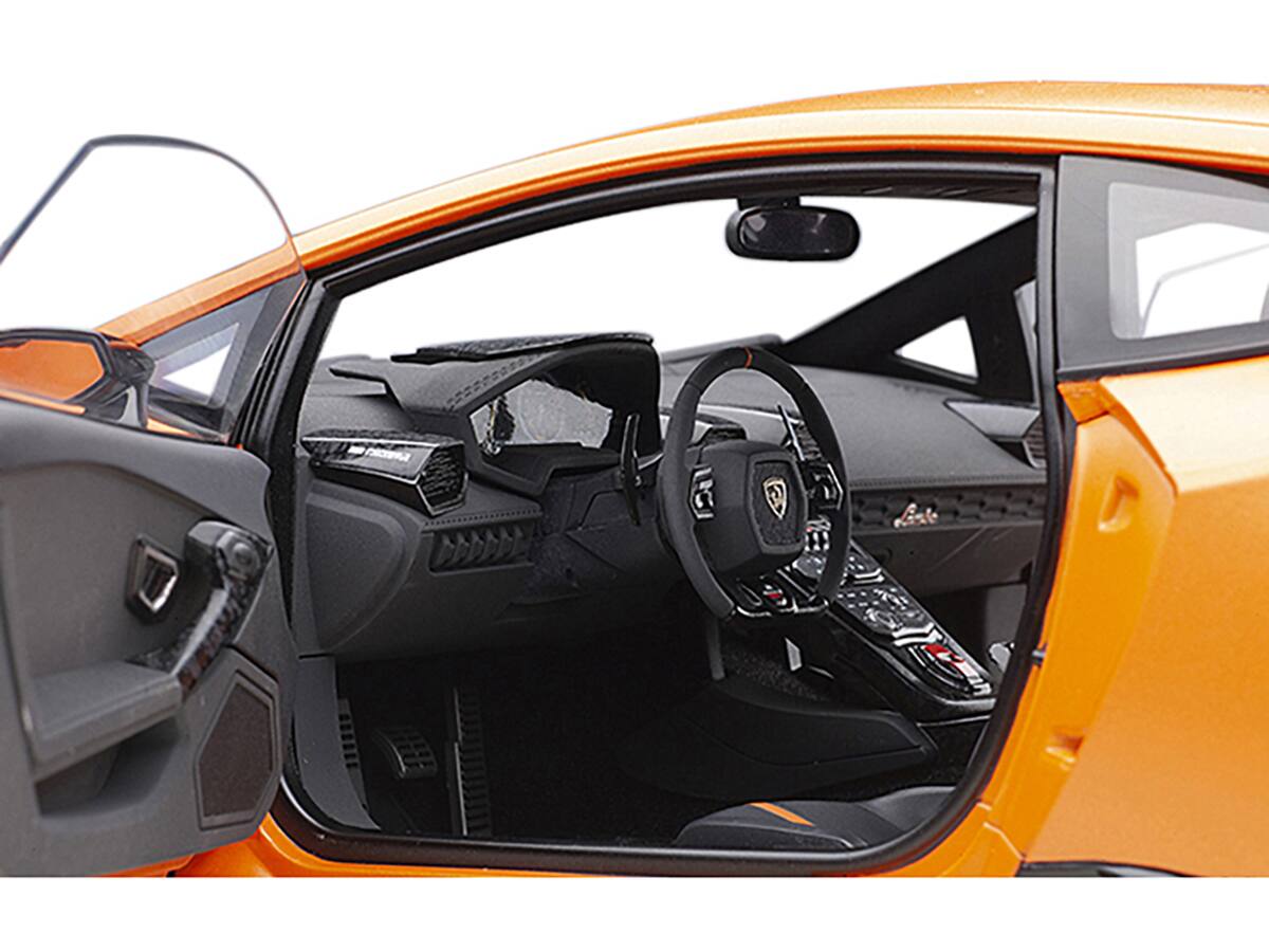 Back. Autoart - Lamborghini Huracan Performante Arancio Anthaeus / Matt Orange with Copper Wheels 1/12 Model Car by Autoart - Matt Orange With Copper.