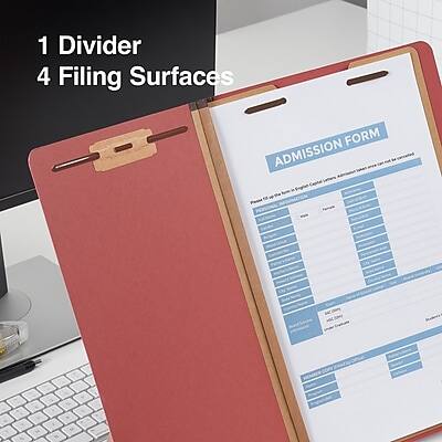 1 Divider  
4 Filing Surfaces  

ADMISSION FORM