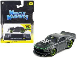 Ford Mustang RTR-X 1/64 Diecast Model Car by Muscle Machines - Gray Metallic