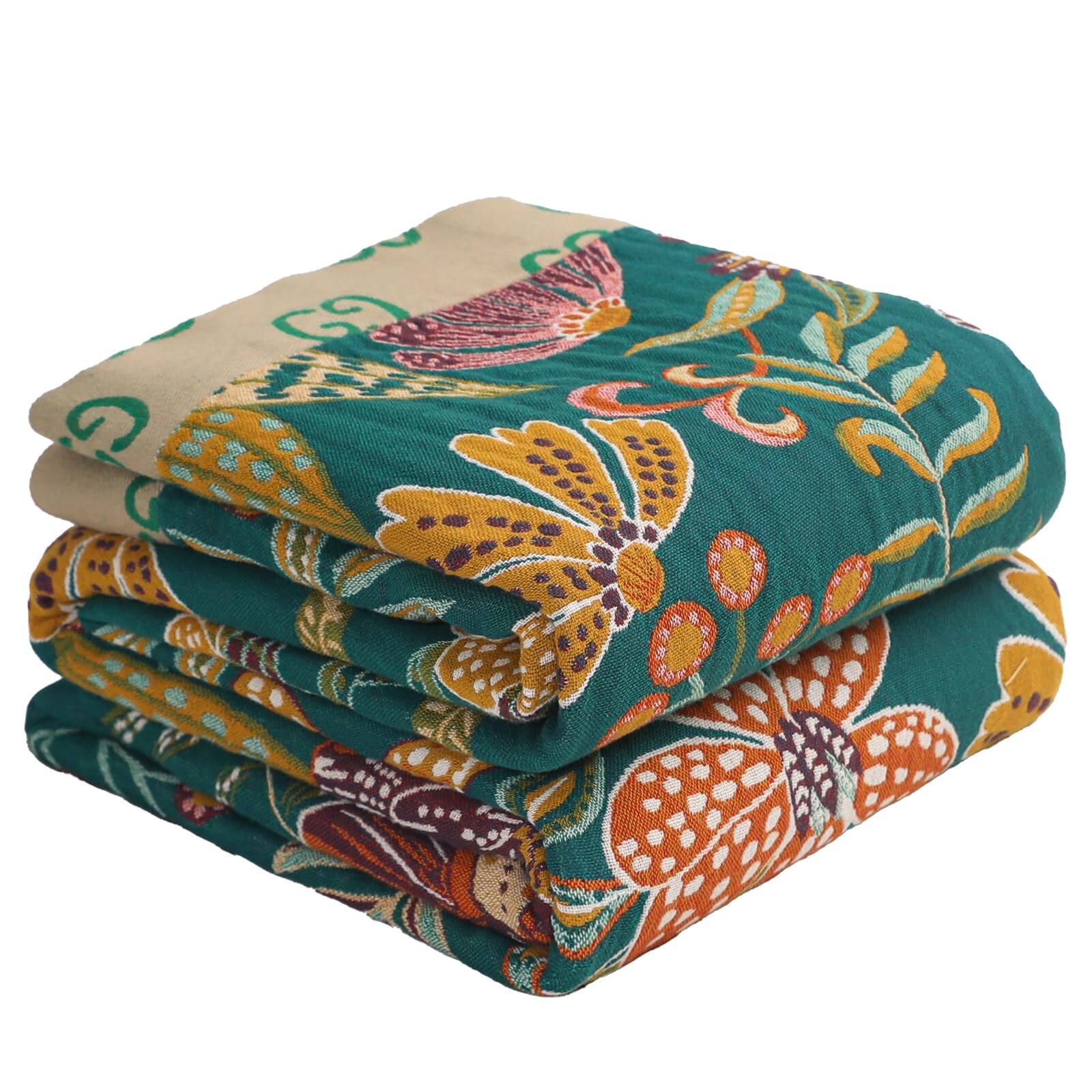 Dapper Styles Boho Throw Blankets Reversible Luxurious Cotton Bed ...