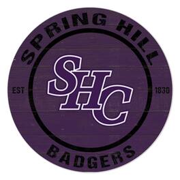 Jardine - Spring Hill Badgers 20" Indoor/Outdoor Team Color Circle Sign - Purple